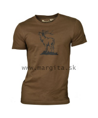 Pánske tričko RANGER BROWN krátky rukáv - jeleň v ruji