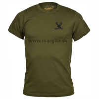 Pánske tričko MARGITA s krátkym rukávom - jeleň v tráve