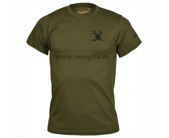 Pánske tričko MARGITA s krátkym rukávom - jeleň v tráve