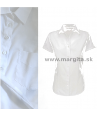 Dámska košeľa biela MARGITA - krátky rukáv